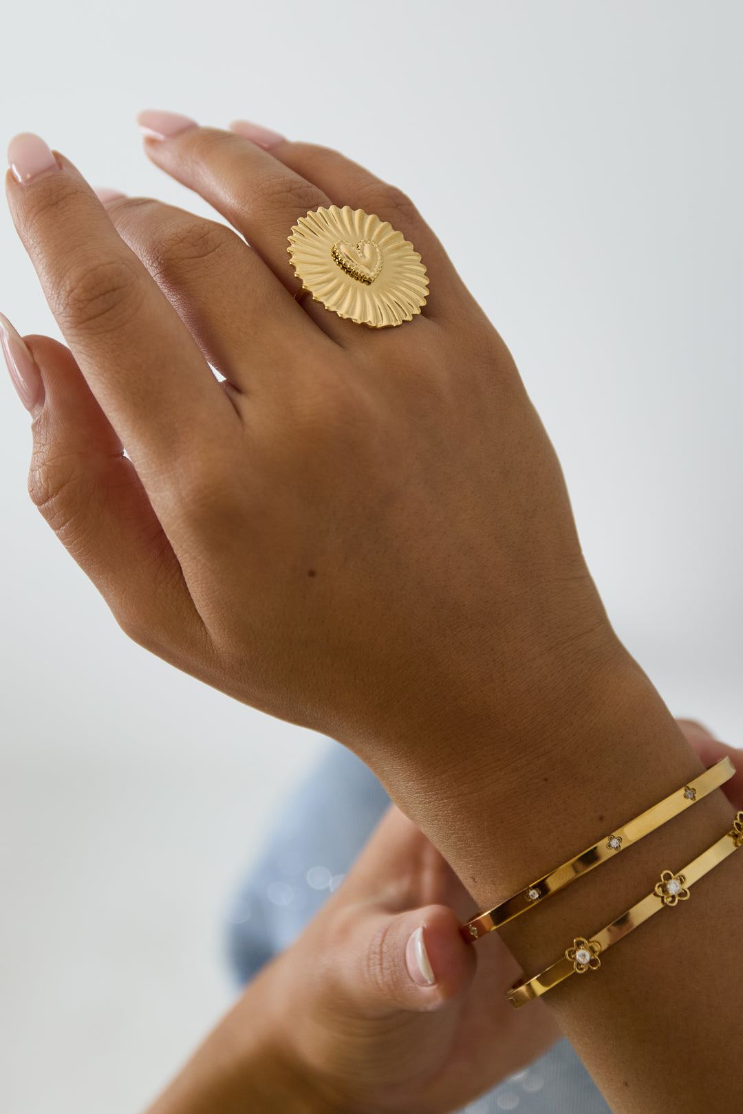Ring hart goud