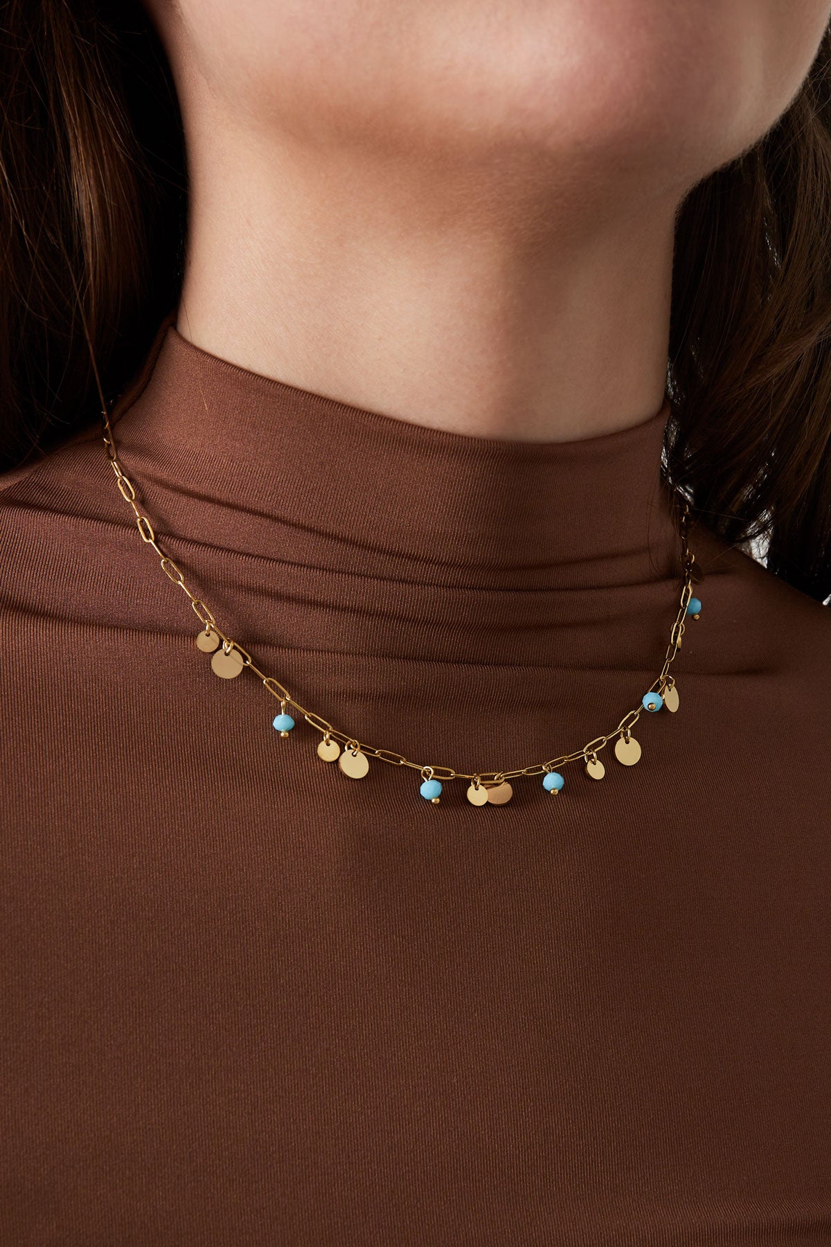 Ketting met hangertjes goud