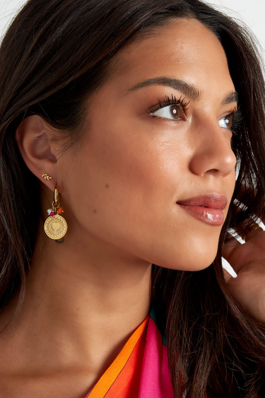 Oorbellen blaadjes goud