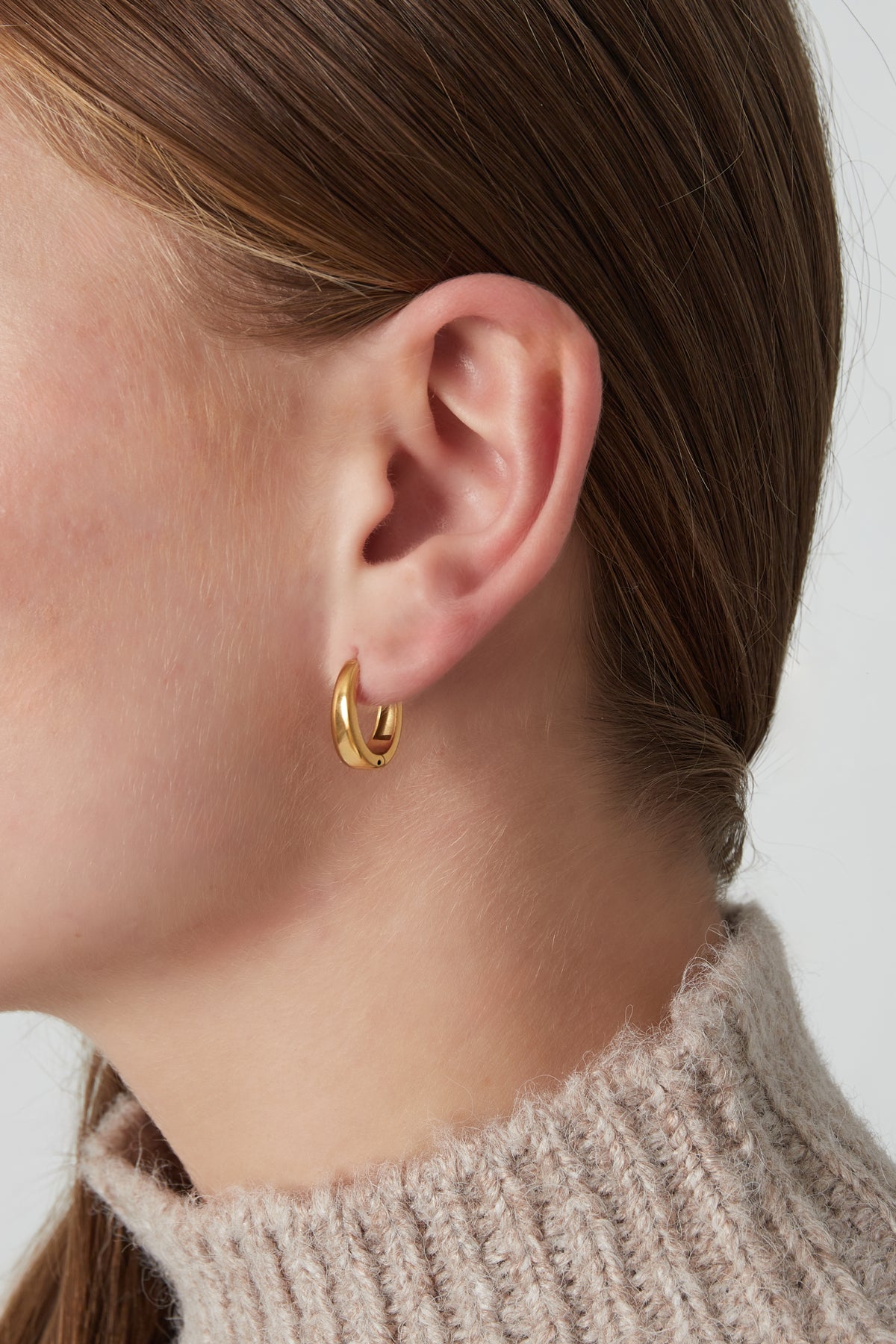 Oorbellen ring goud