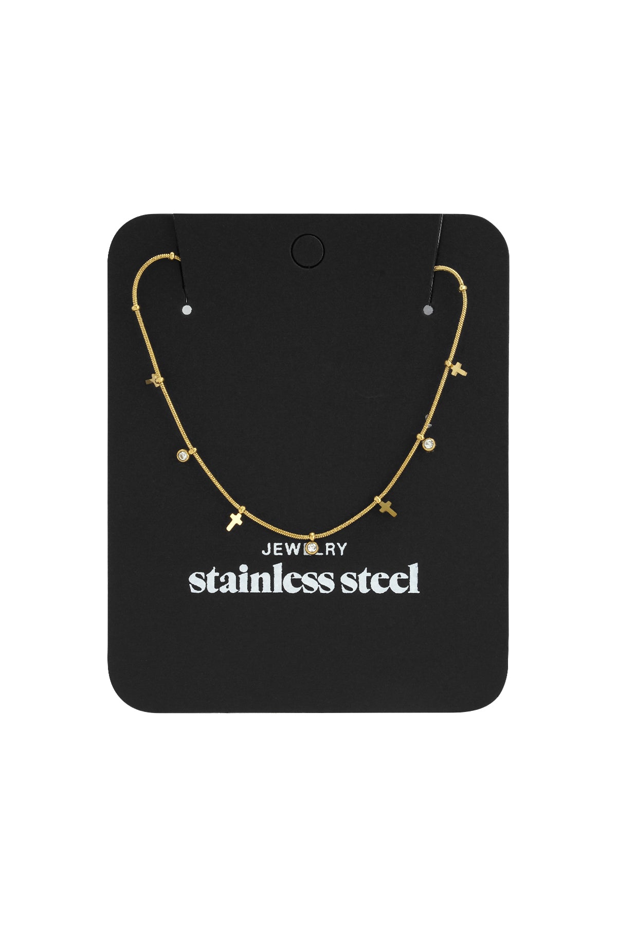 Ketting kruisjes goud
