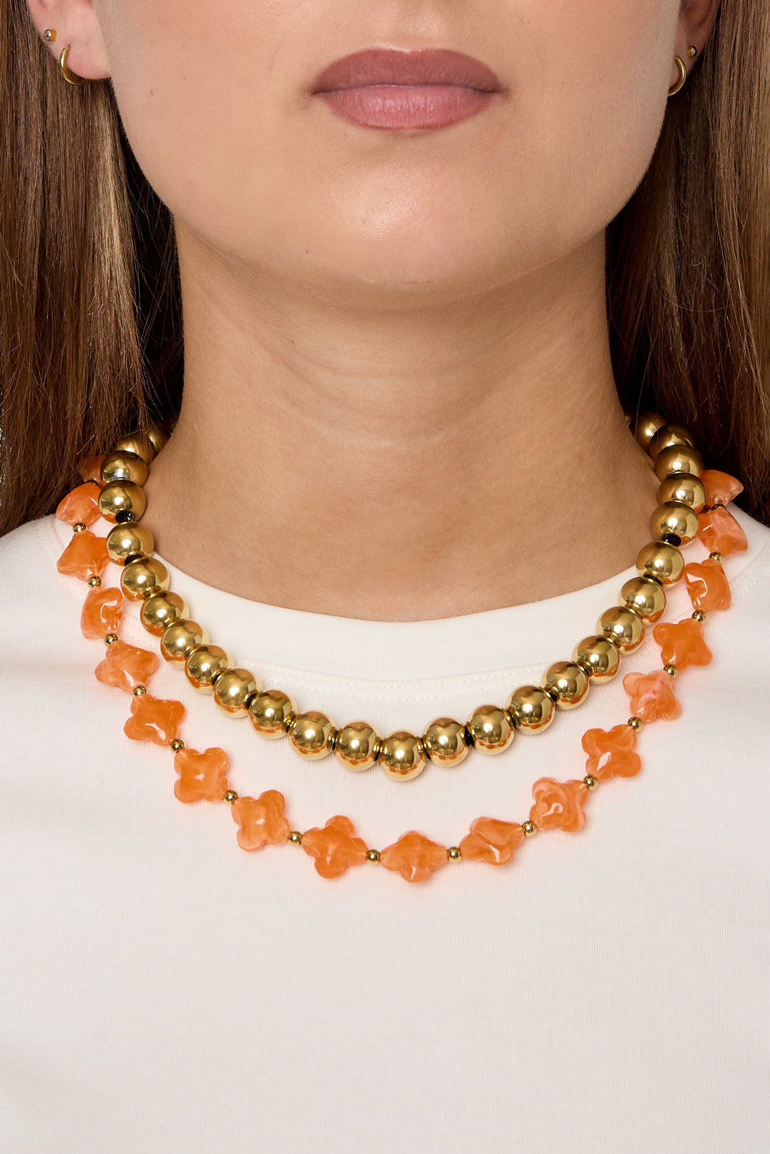 Gekleurde ketting klaver