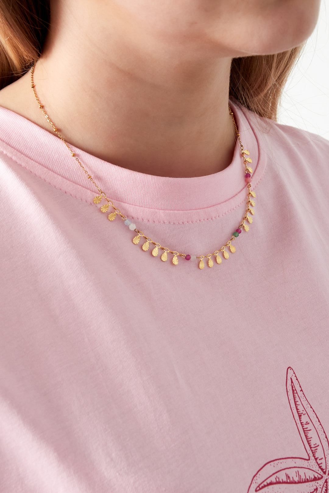 Ketting met hangertjes goud