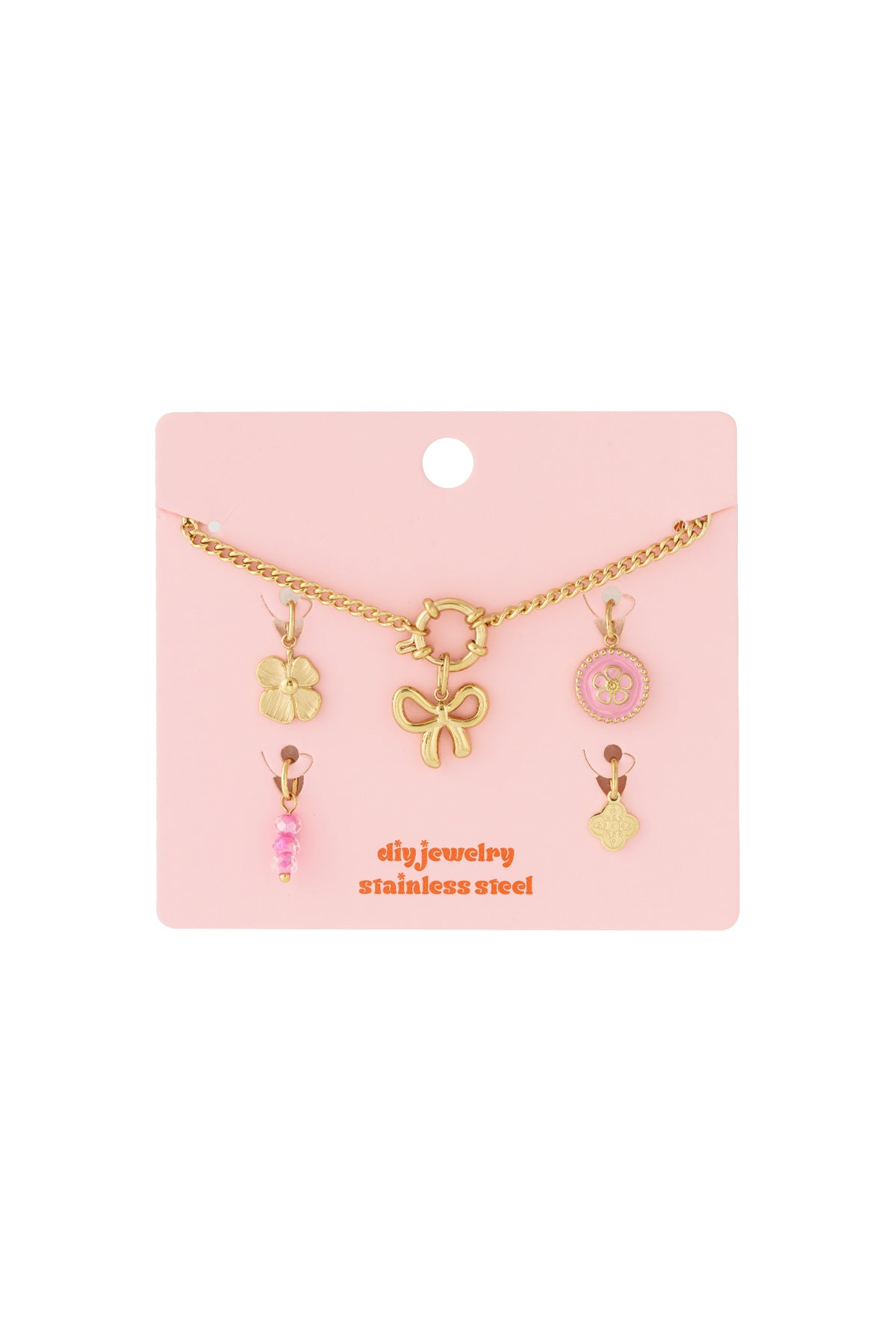 Ketting met bedels goud DIY