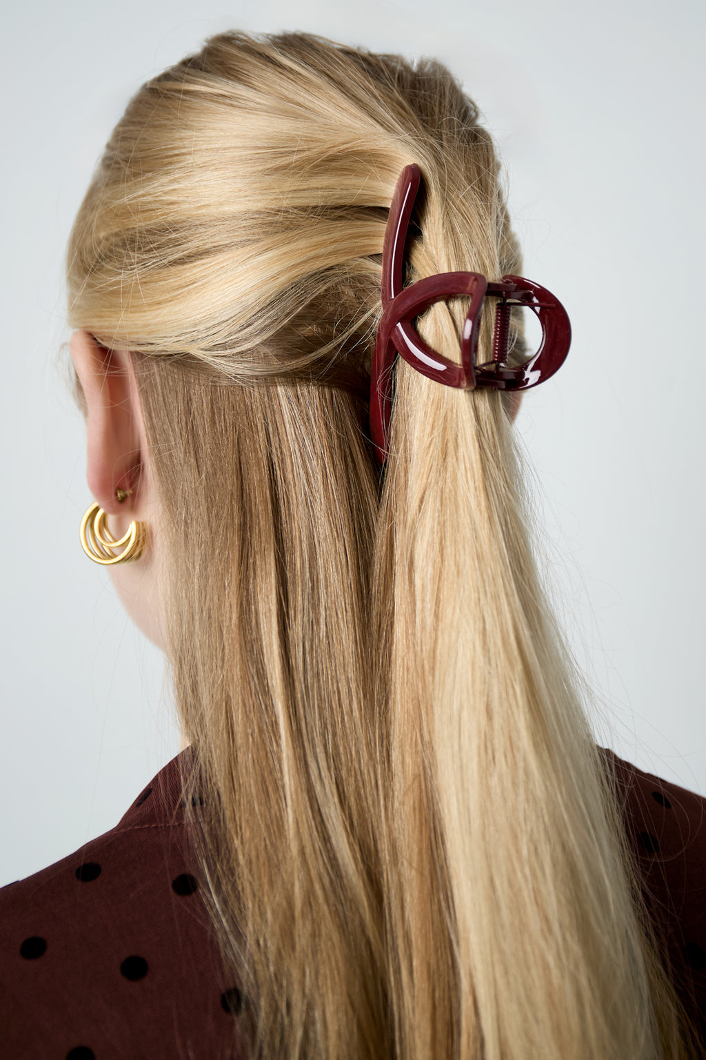 Haarspeld bordeaux