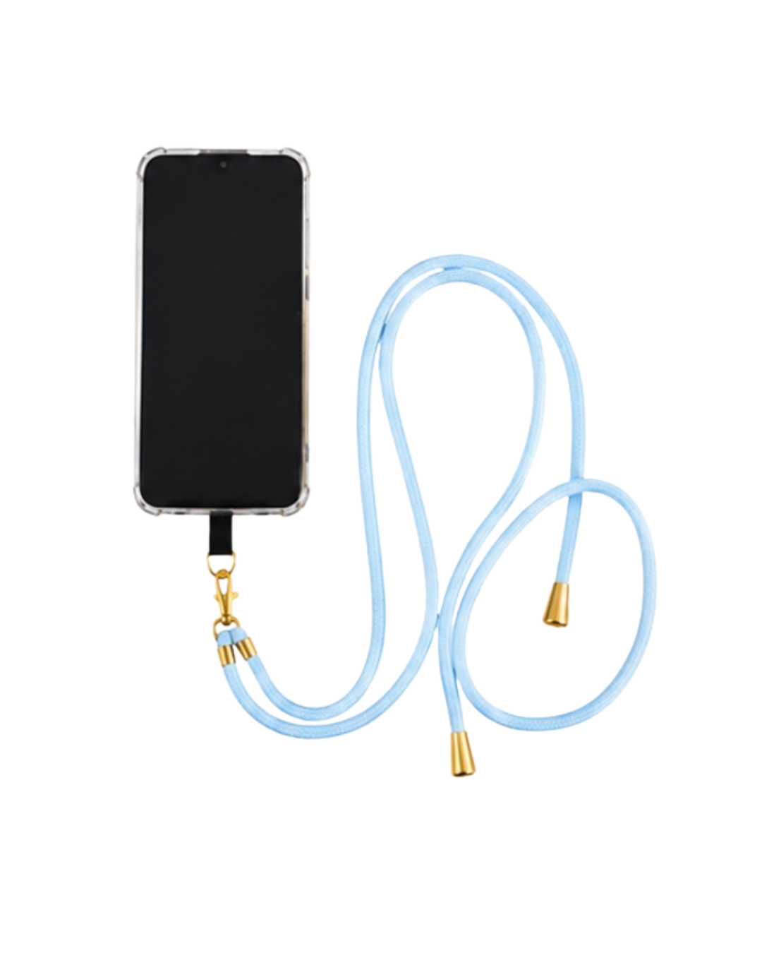 Telefoonkoord lichtblauw