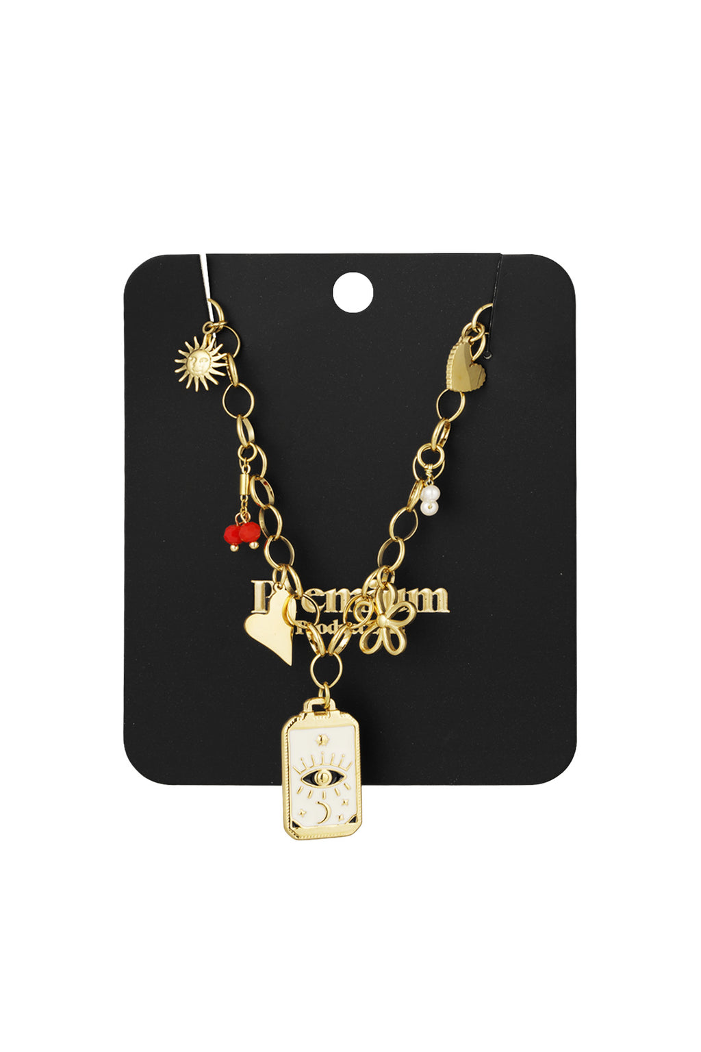 Ketting met hangertjes goud