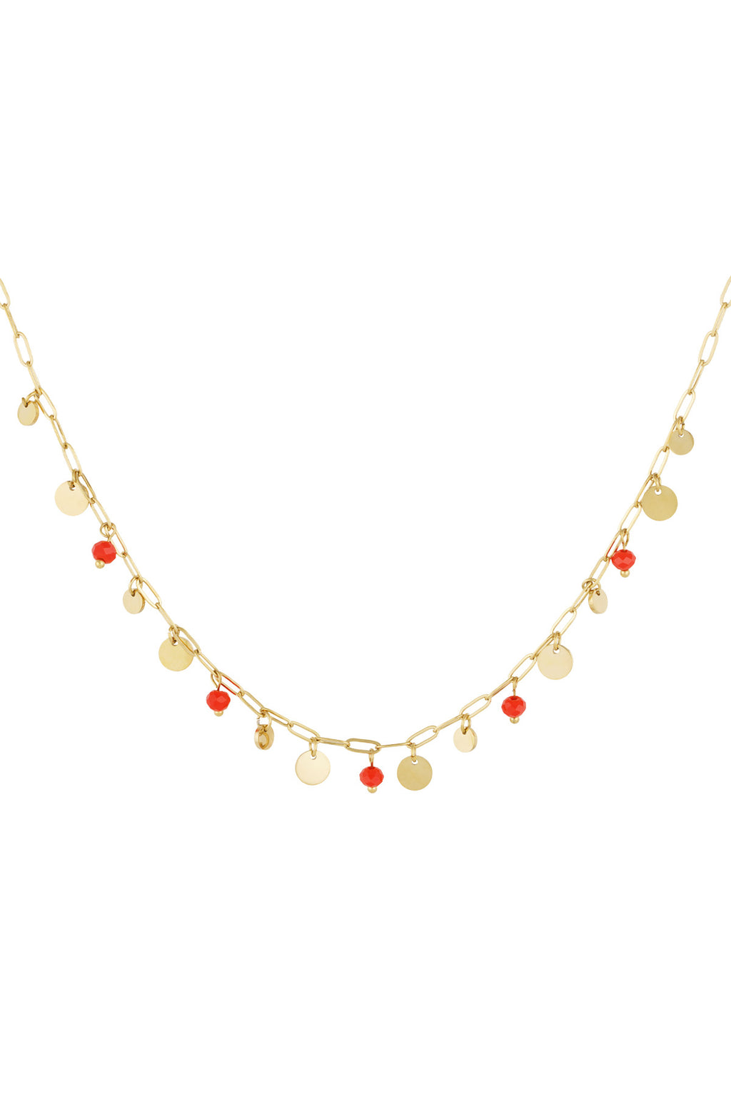 Ketting met hangertjes goud
