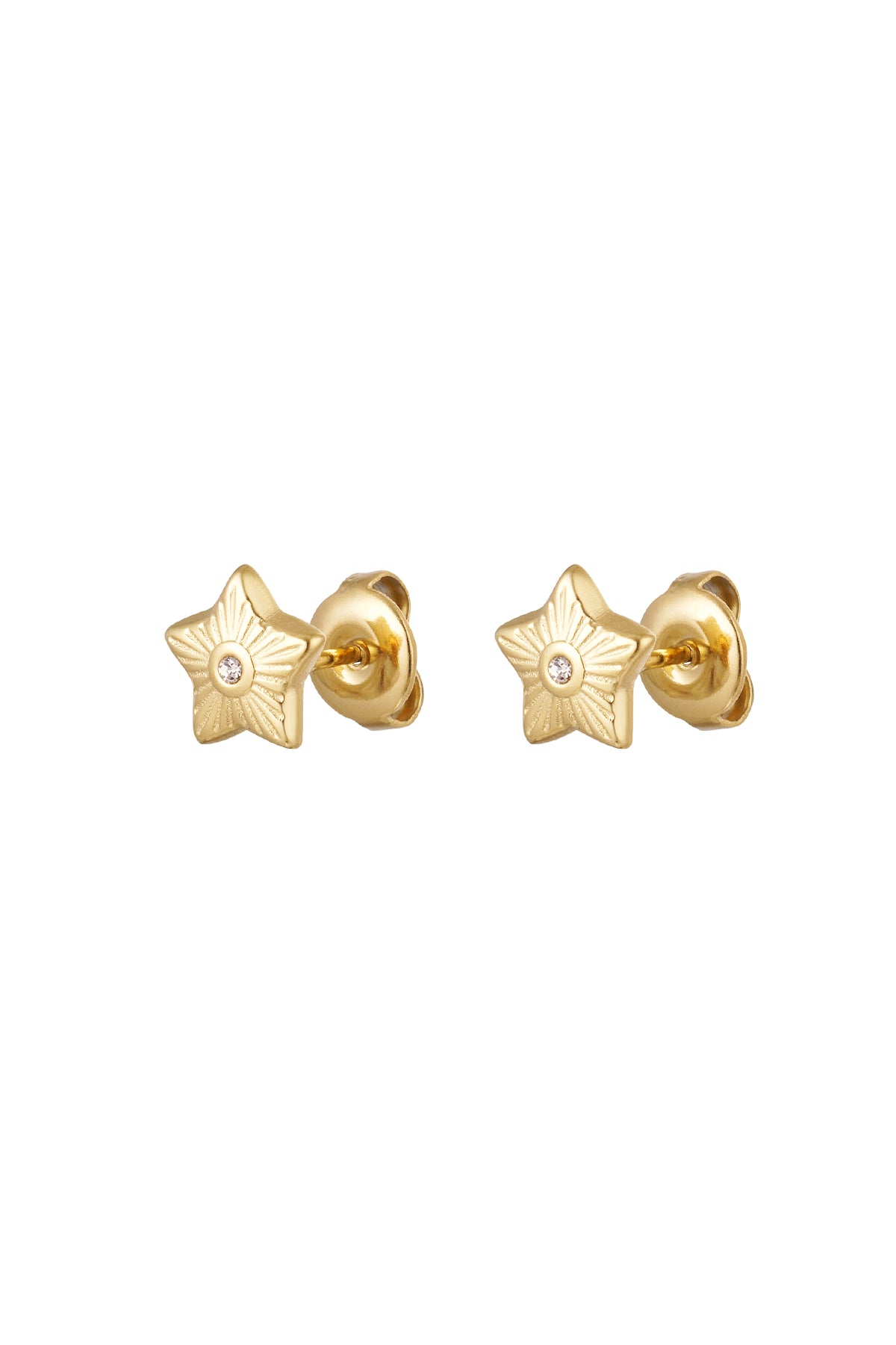 Oorbellen ster goud