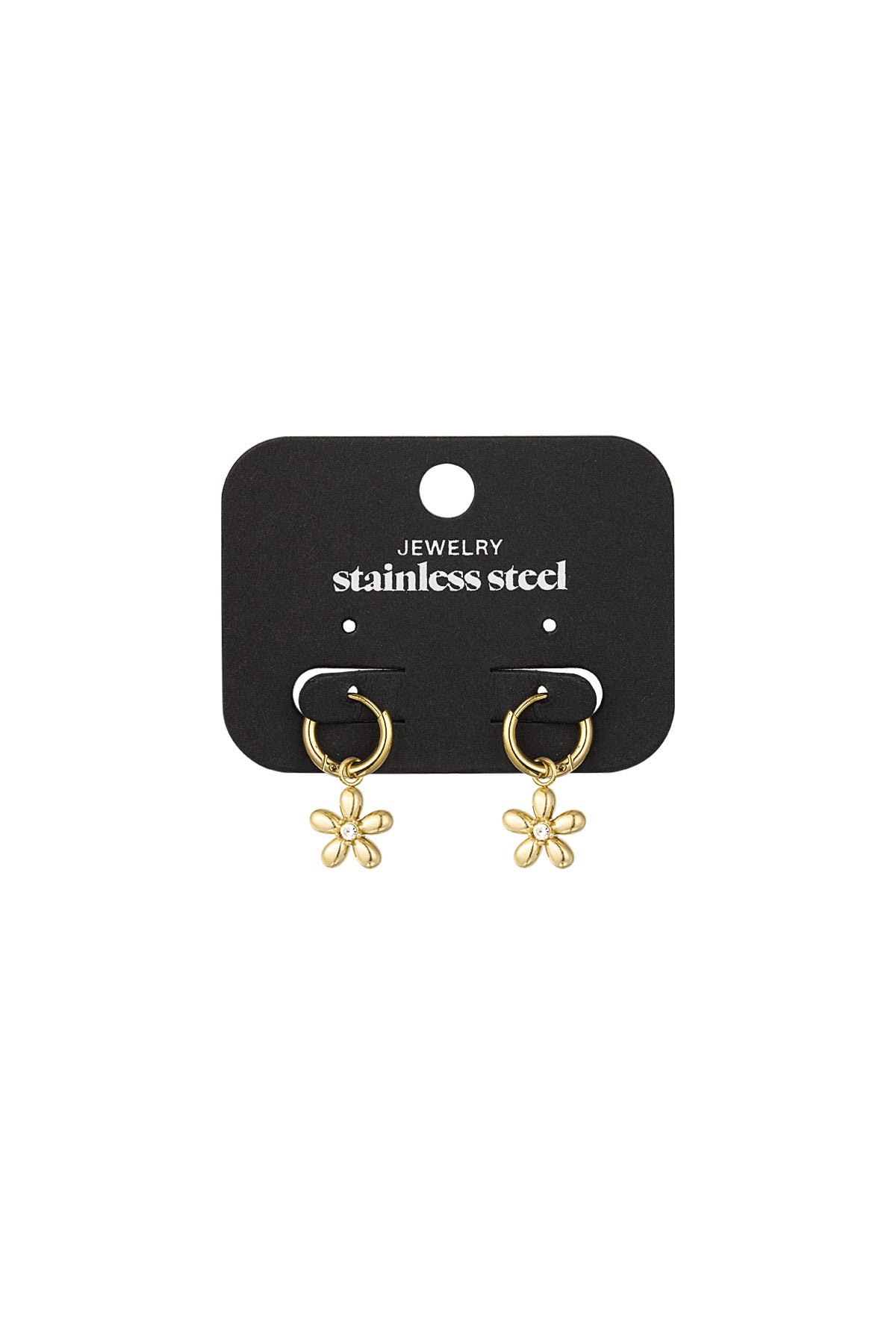 Oorbellen bloem goud