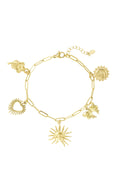Armband met hangertjes goud