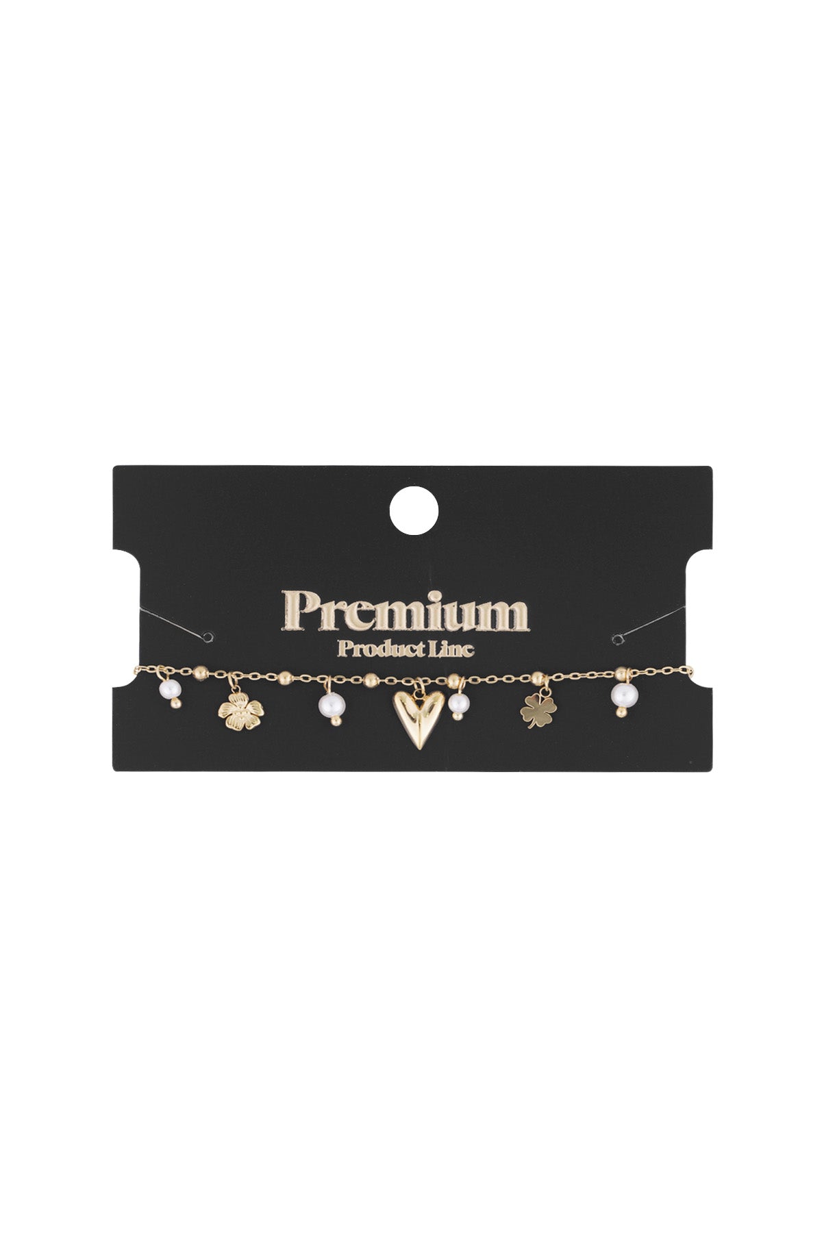 Armband met hangertjes goud