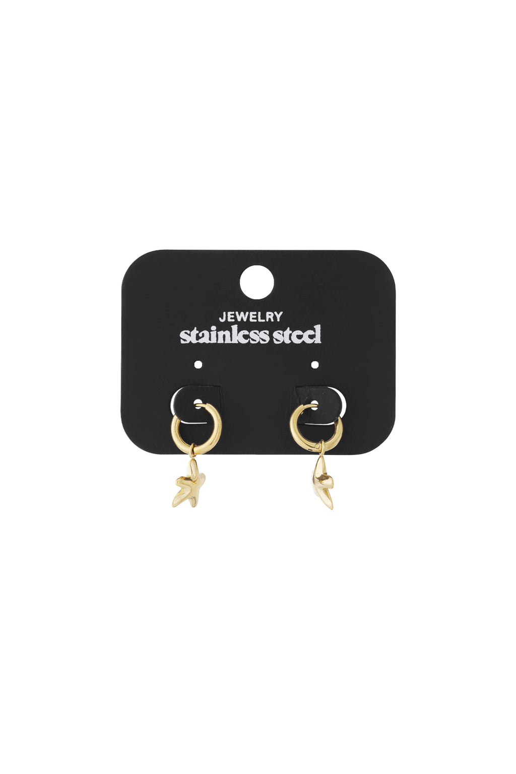 Oorbellen ster goud