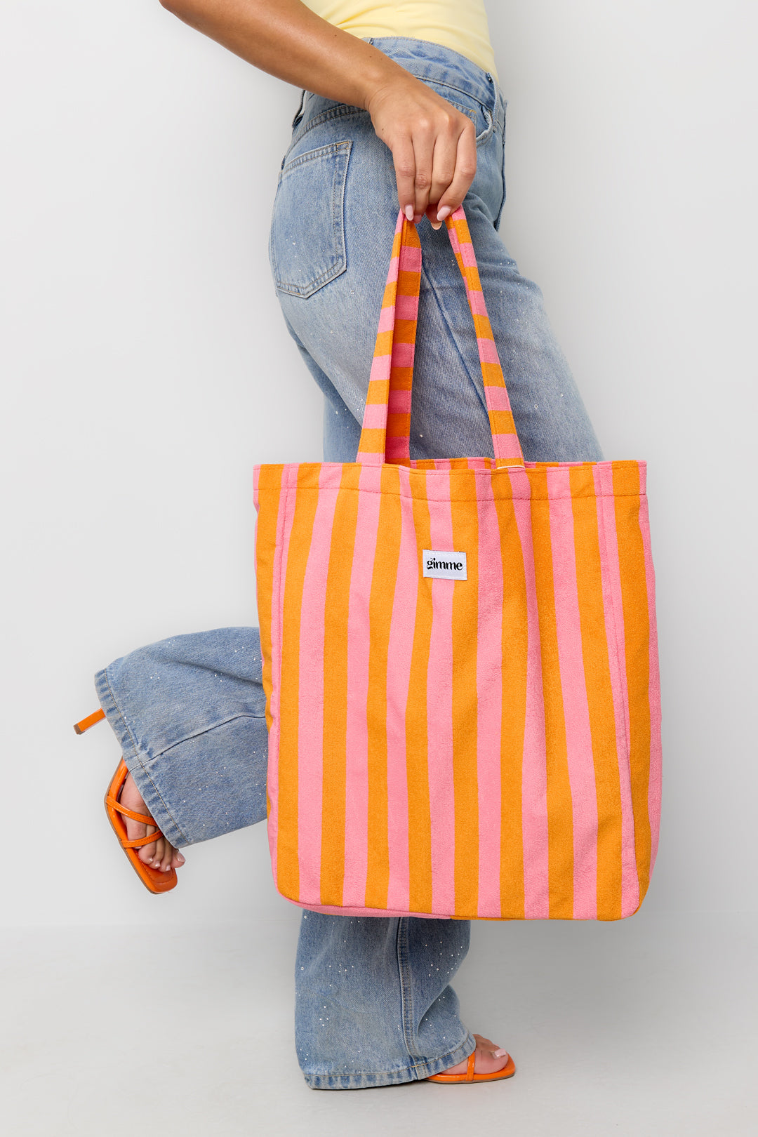 Tote bag gestreept