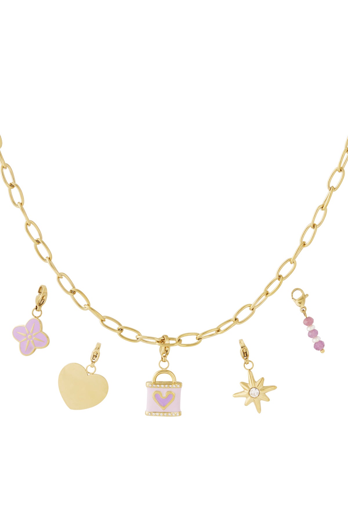 Ketting met bedels goud DIY