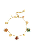 Armband bloem goud