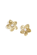 Oorbellen bloem goud