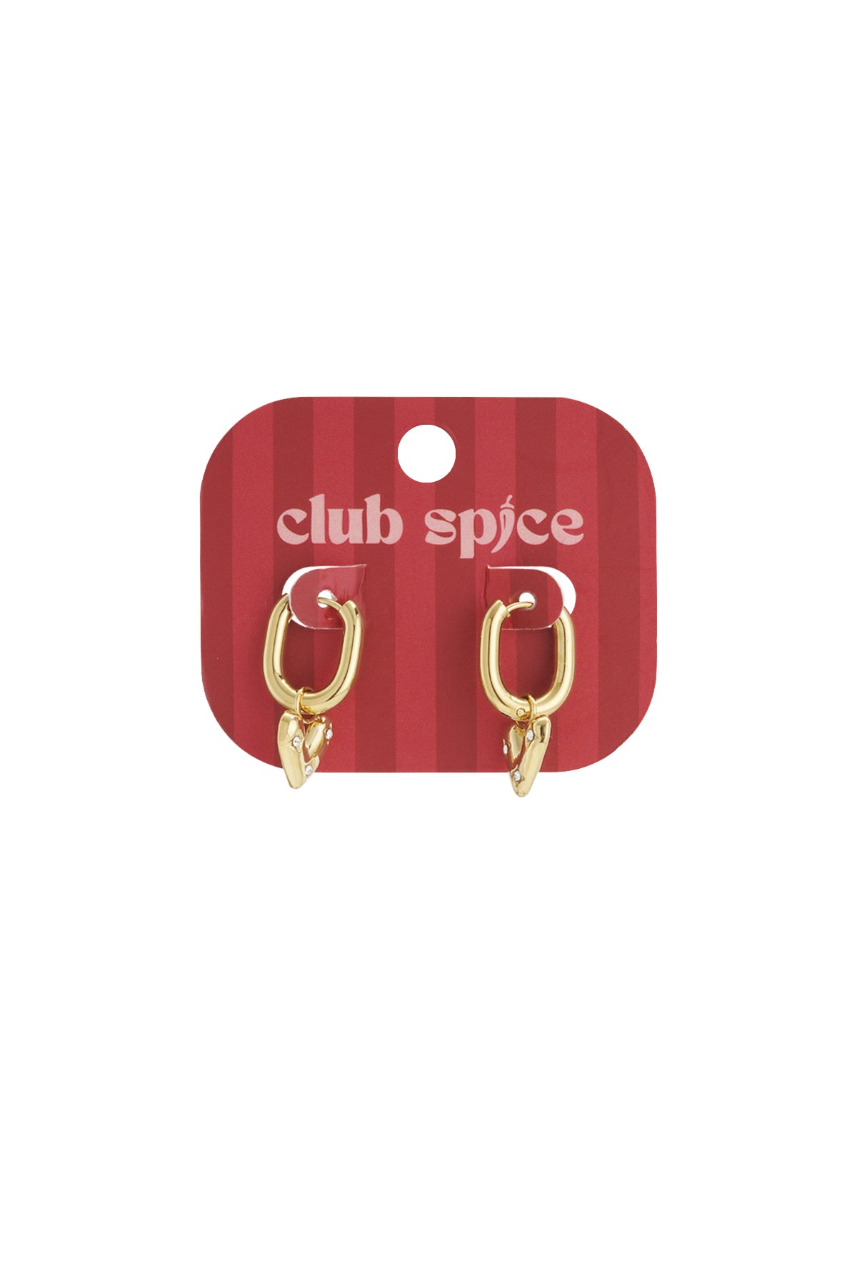 Oorbellen hartje goud