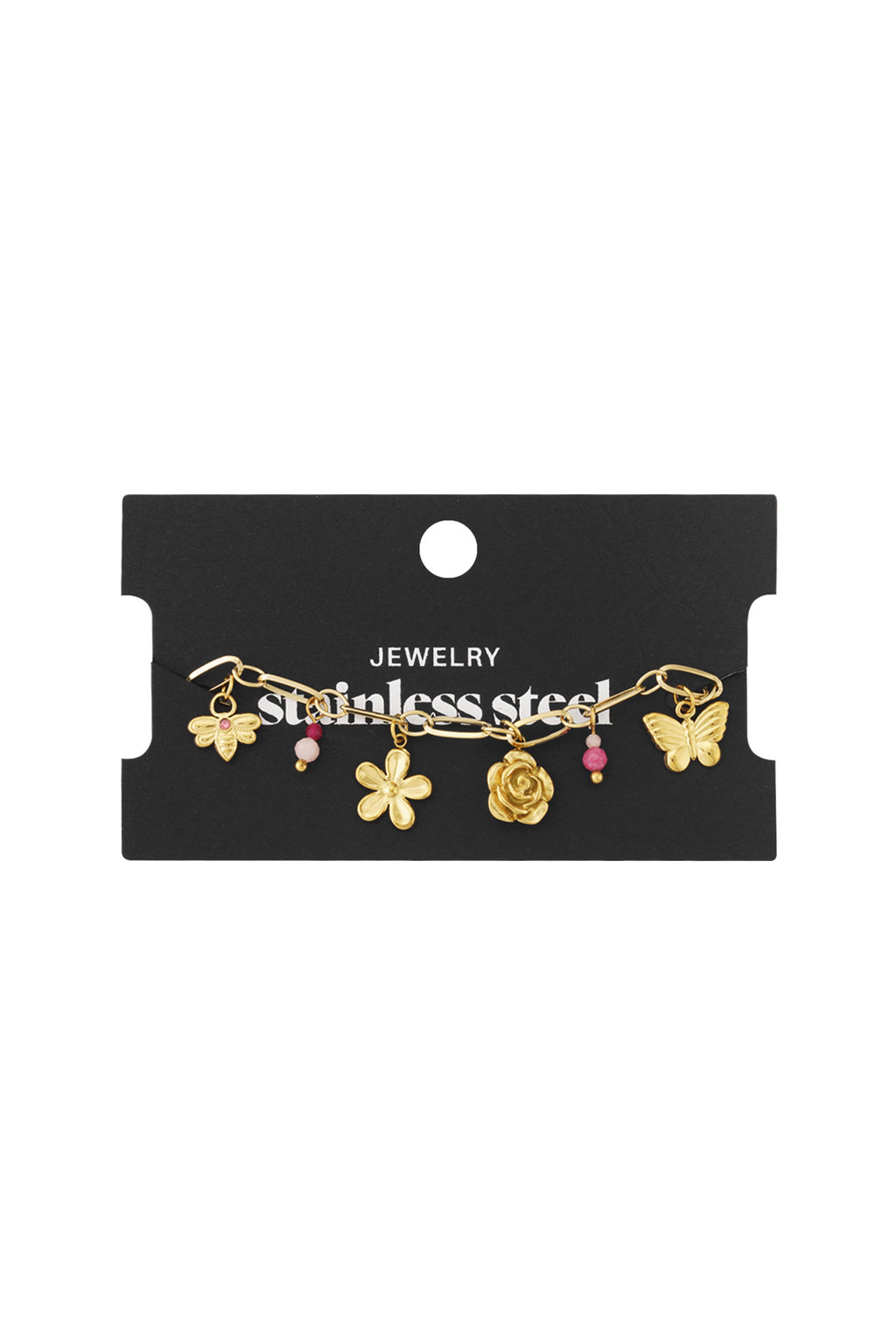 Armband met bedels goud