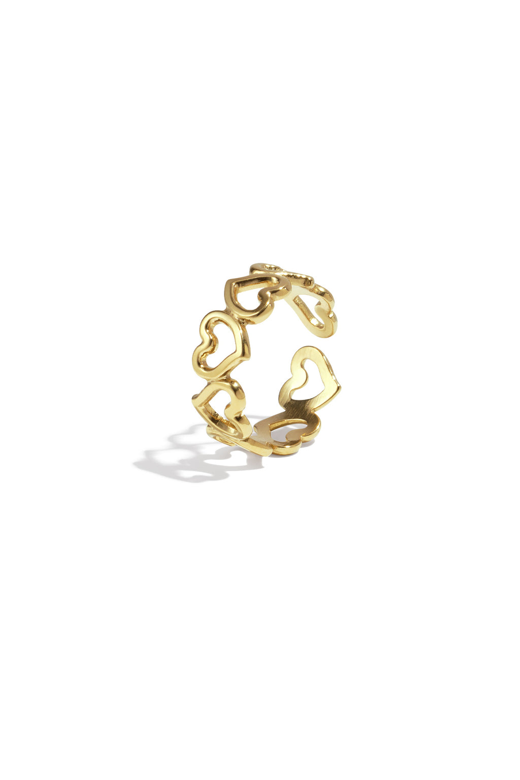 Ring hartjes goud