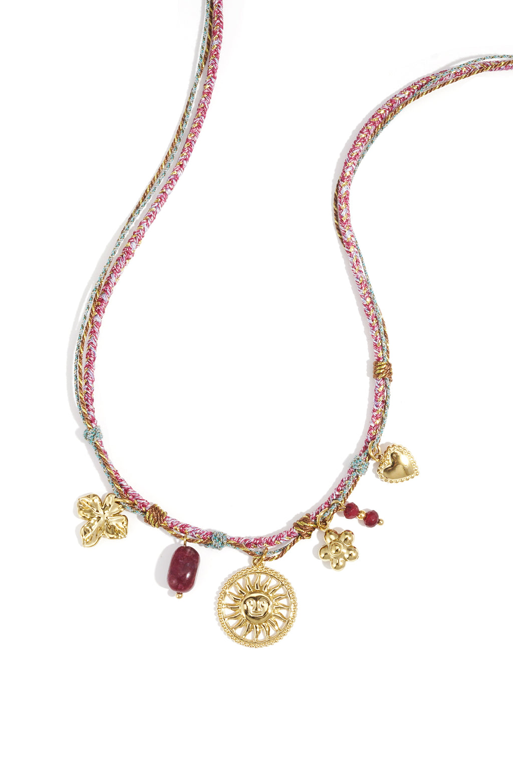 Ketting met hangertjes goud