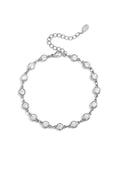 Armband met steentjes zilver