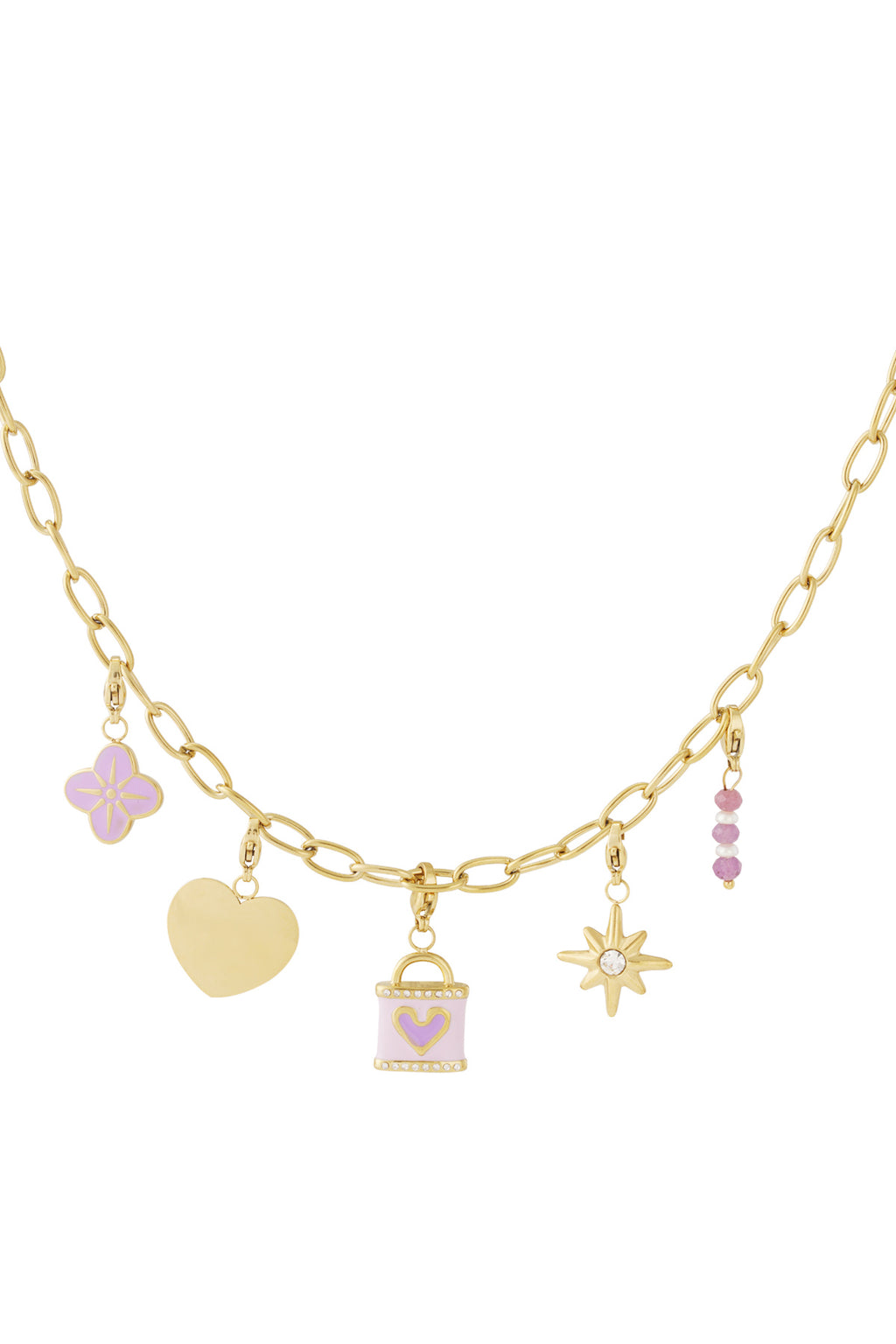 Ketting met bedels goud DIY