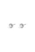Oorbellen maan zilver