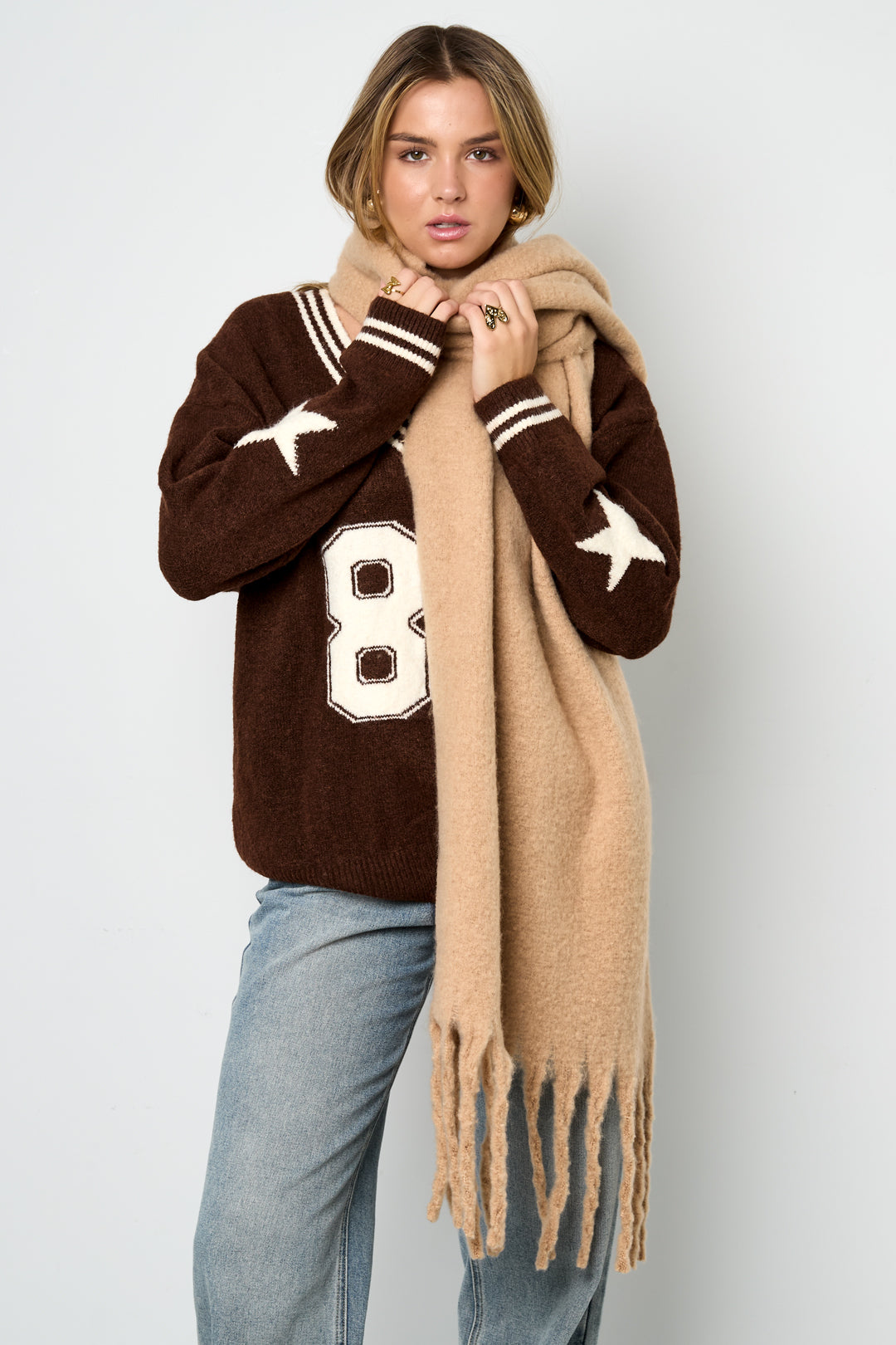 Sjaal beige