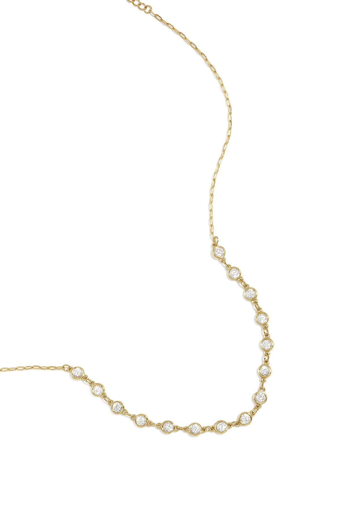 Ketting met steentjes goud