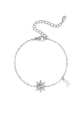 Armband met ster en maan zilver