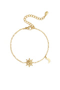 Armband met ster en maan goud