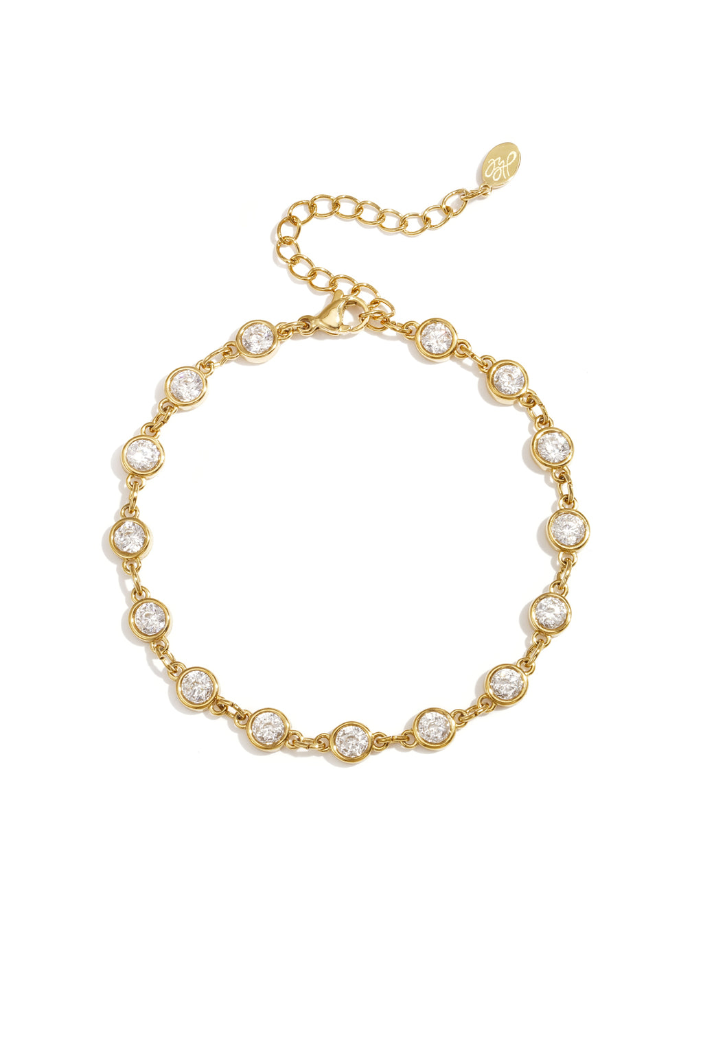 Armband met steentjes goud