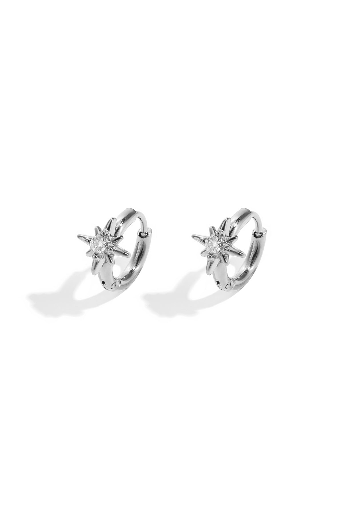 Oorbellen ster zilver