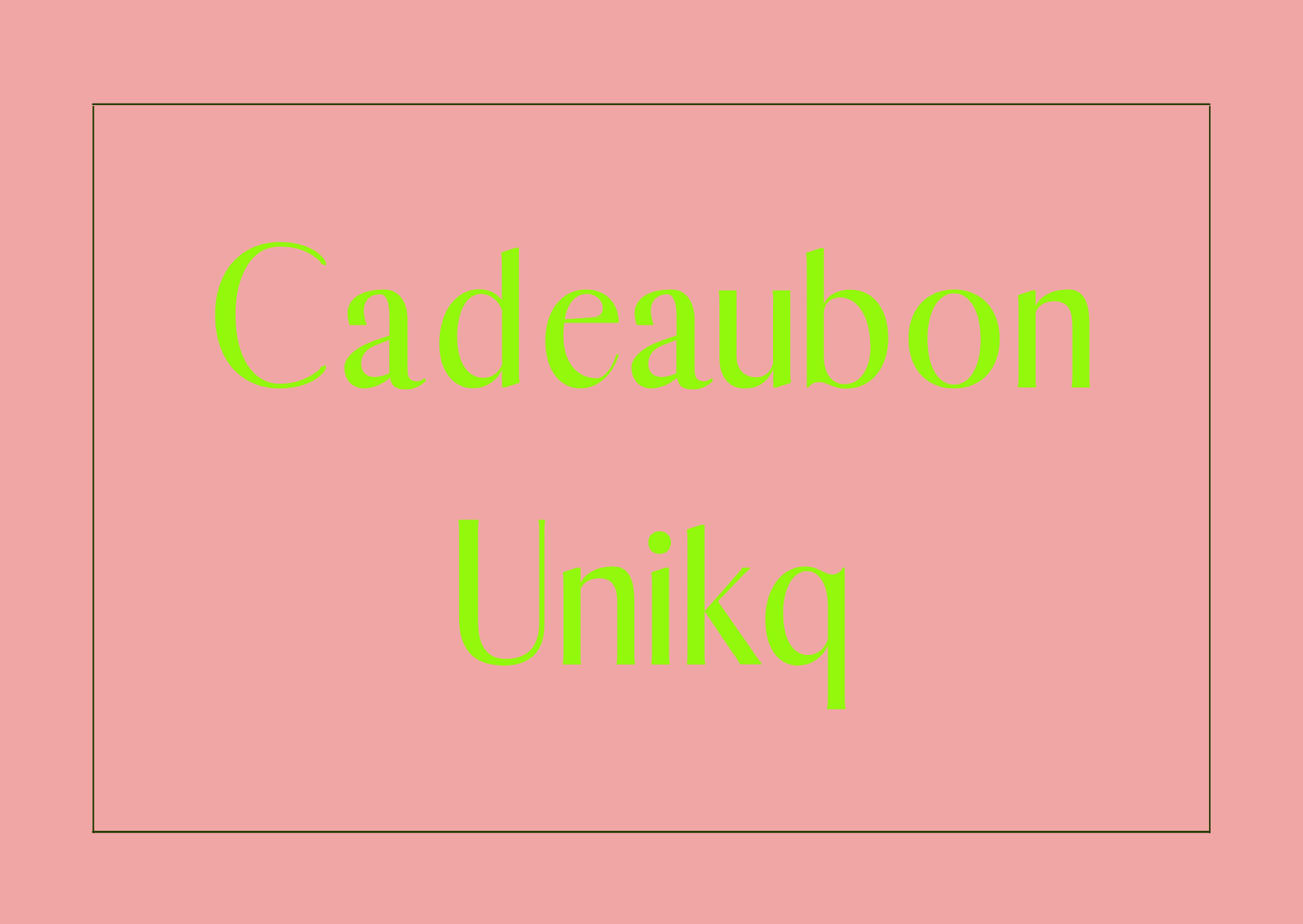 Unikq-cadeaubon