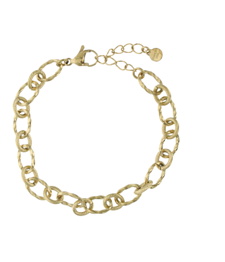 Bedelarmband goud