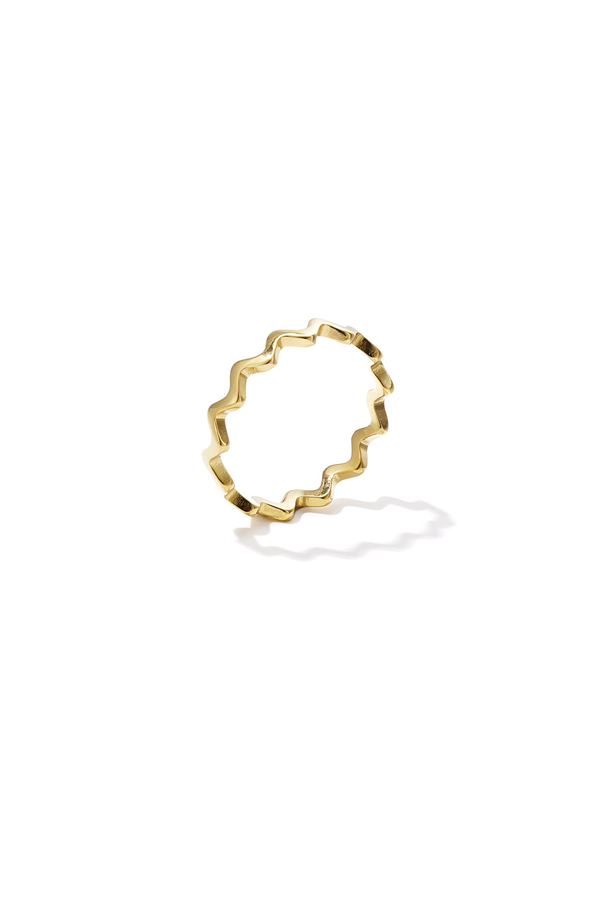 Ring golvend goud