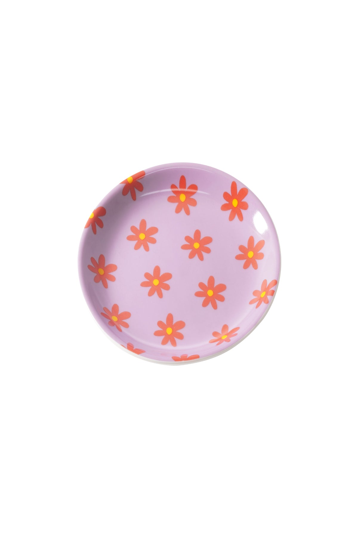 Sieradenschaaltje rond met bloemetjes