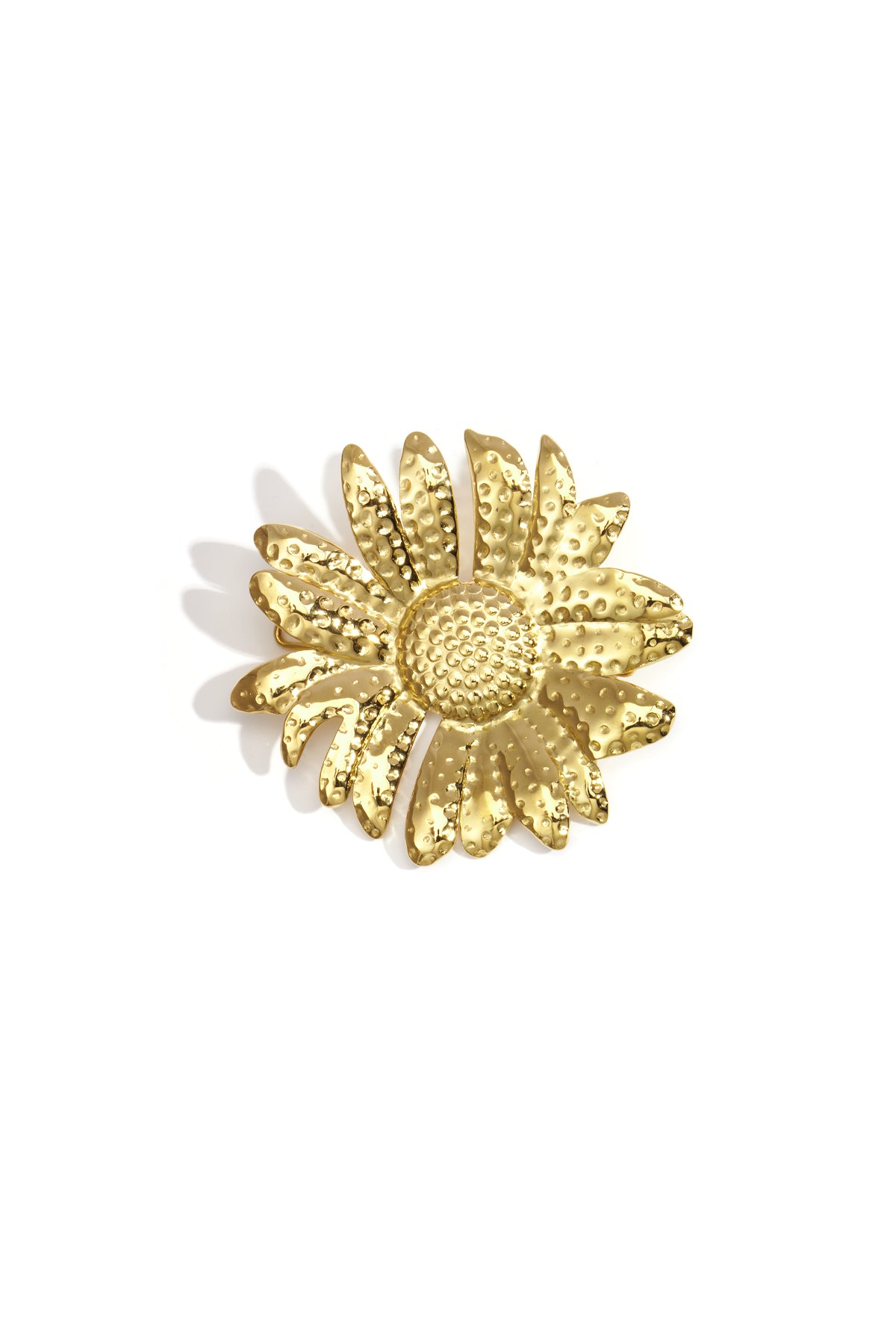Broche bloem goud