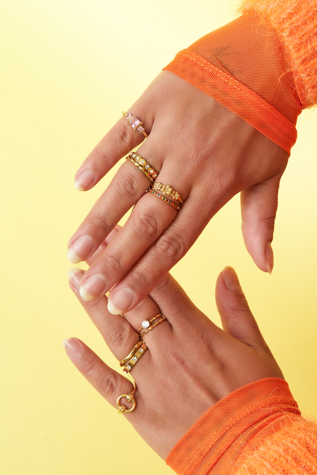 Ring bloemen goud