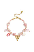 Armband van touw met hartje