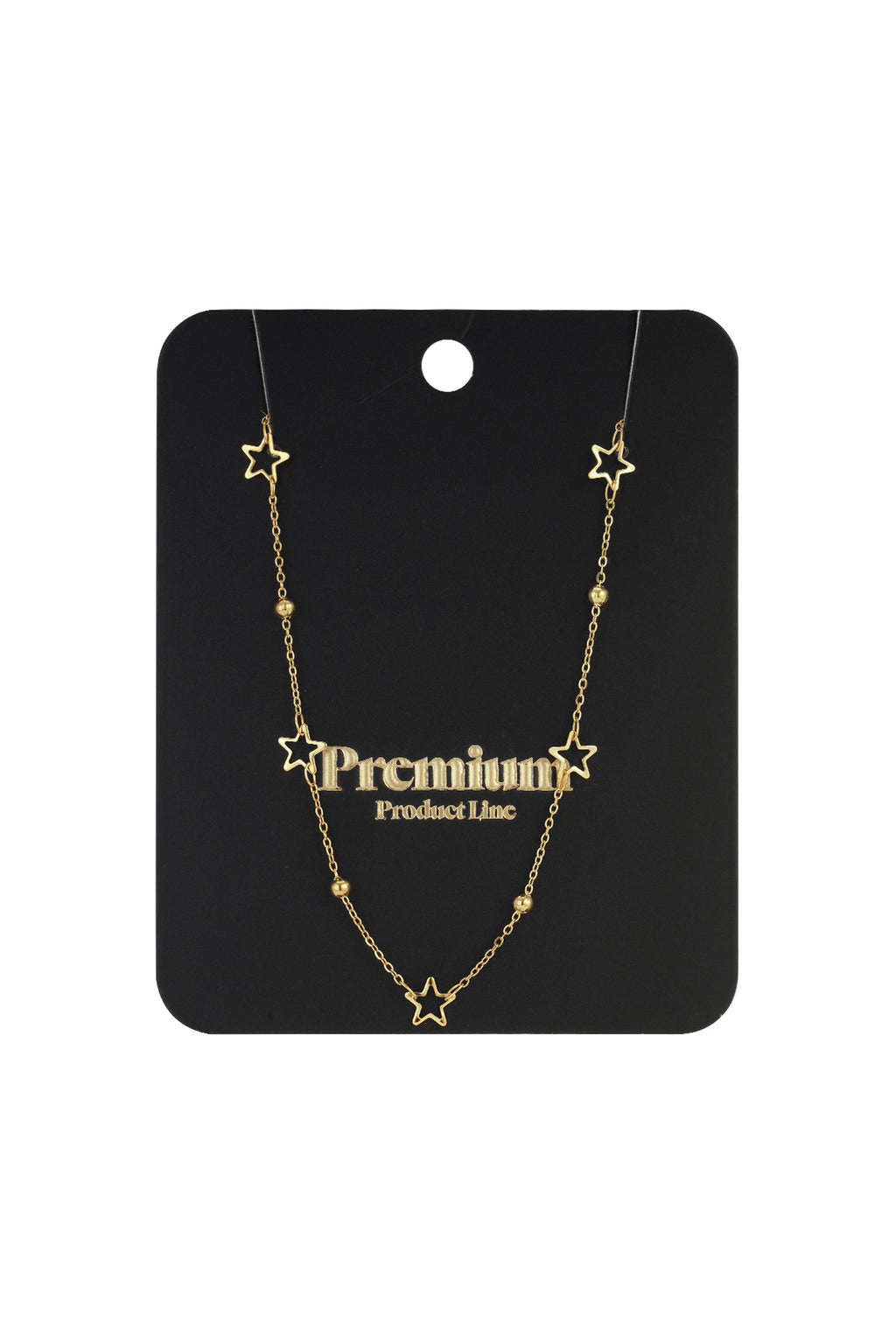 Ketting met sterretjes goud