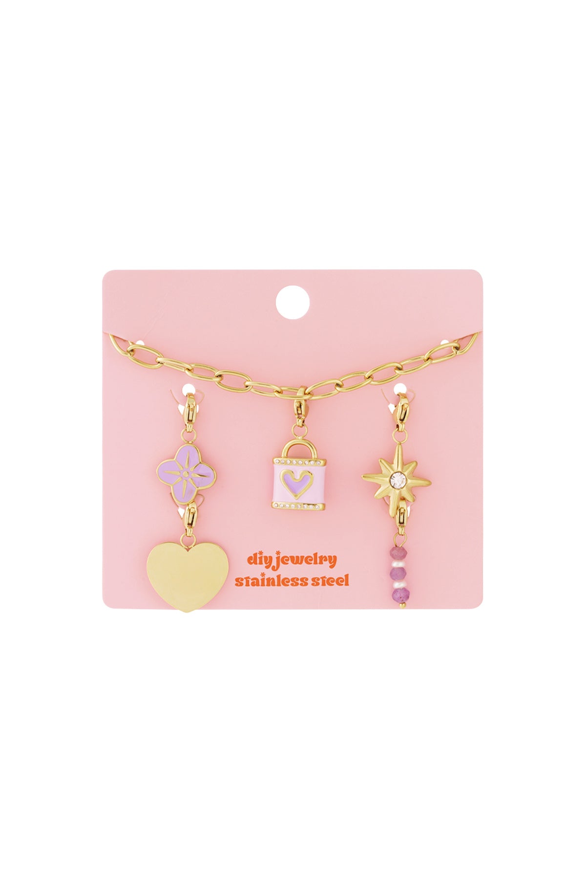 Ketting met bedels goud DIY