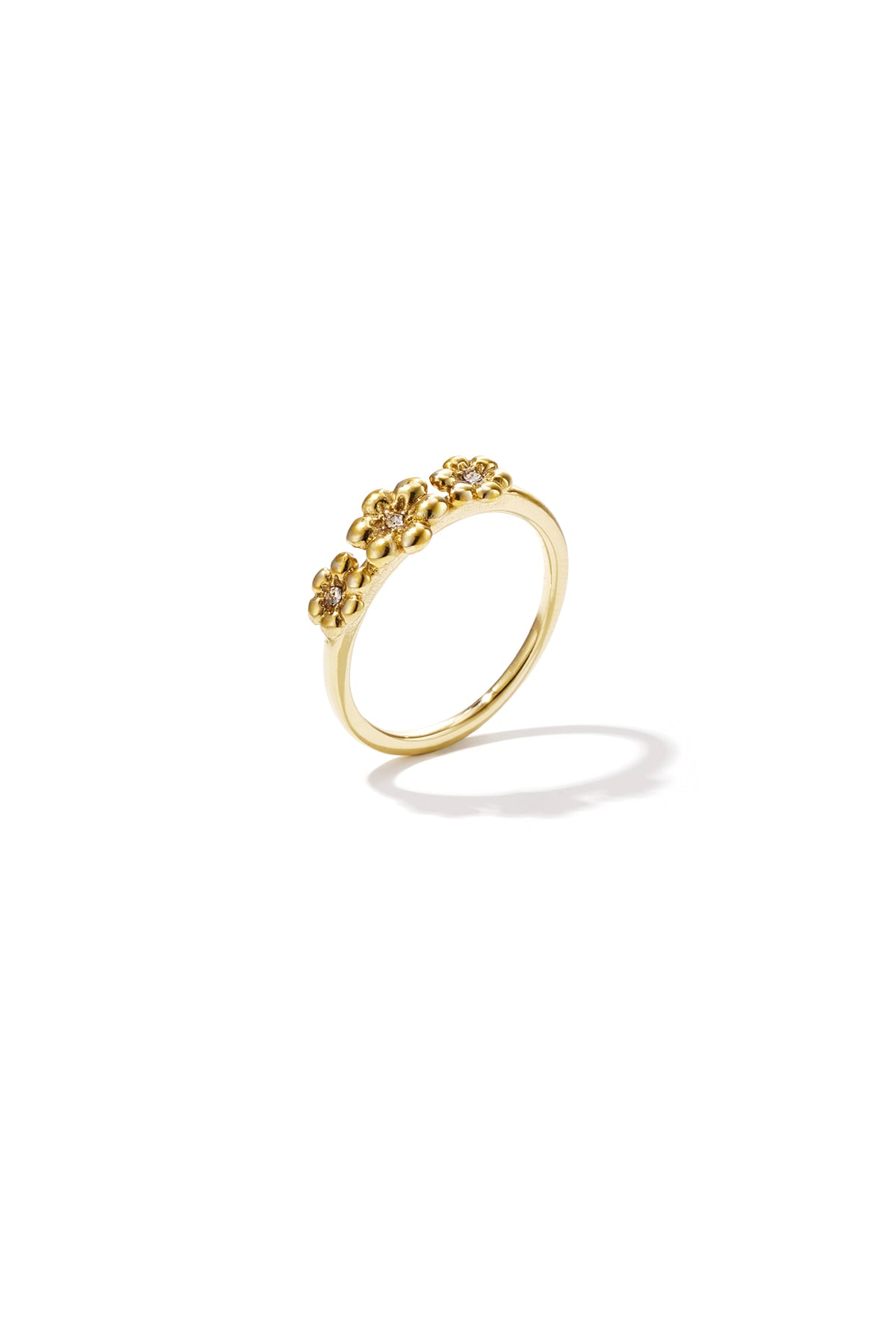 Ring bloemen goud