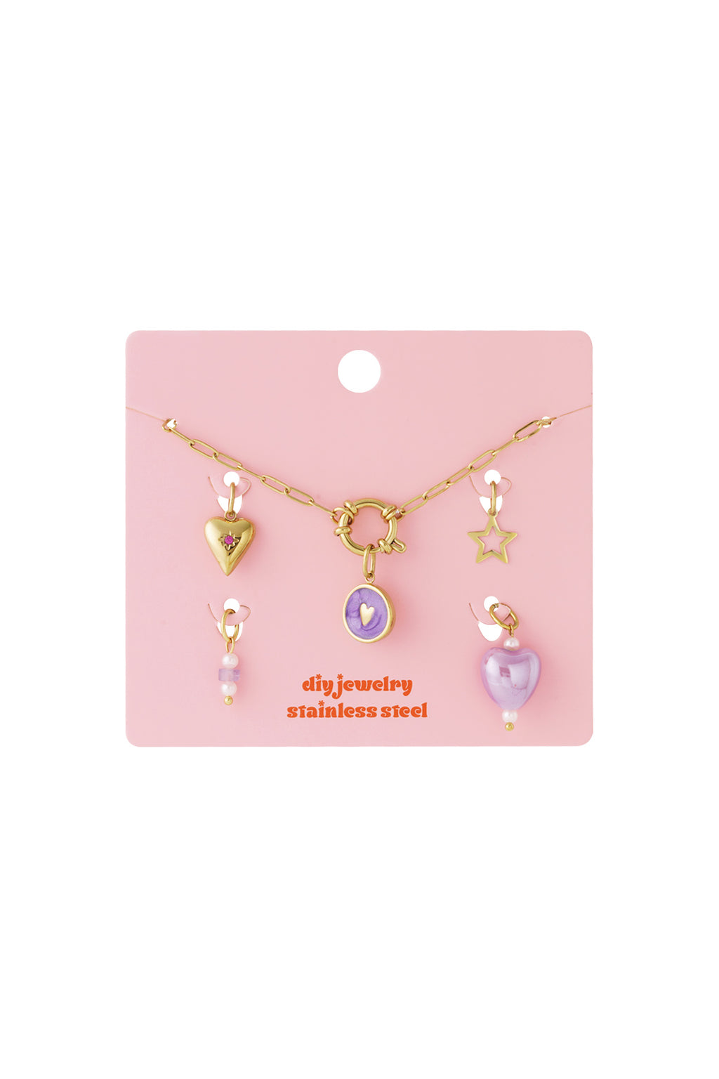 Ketting met bedels goud DIY