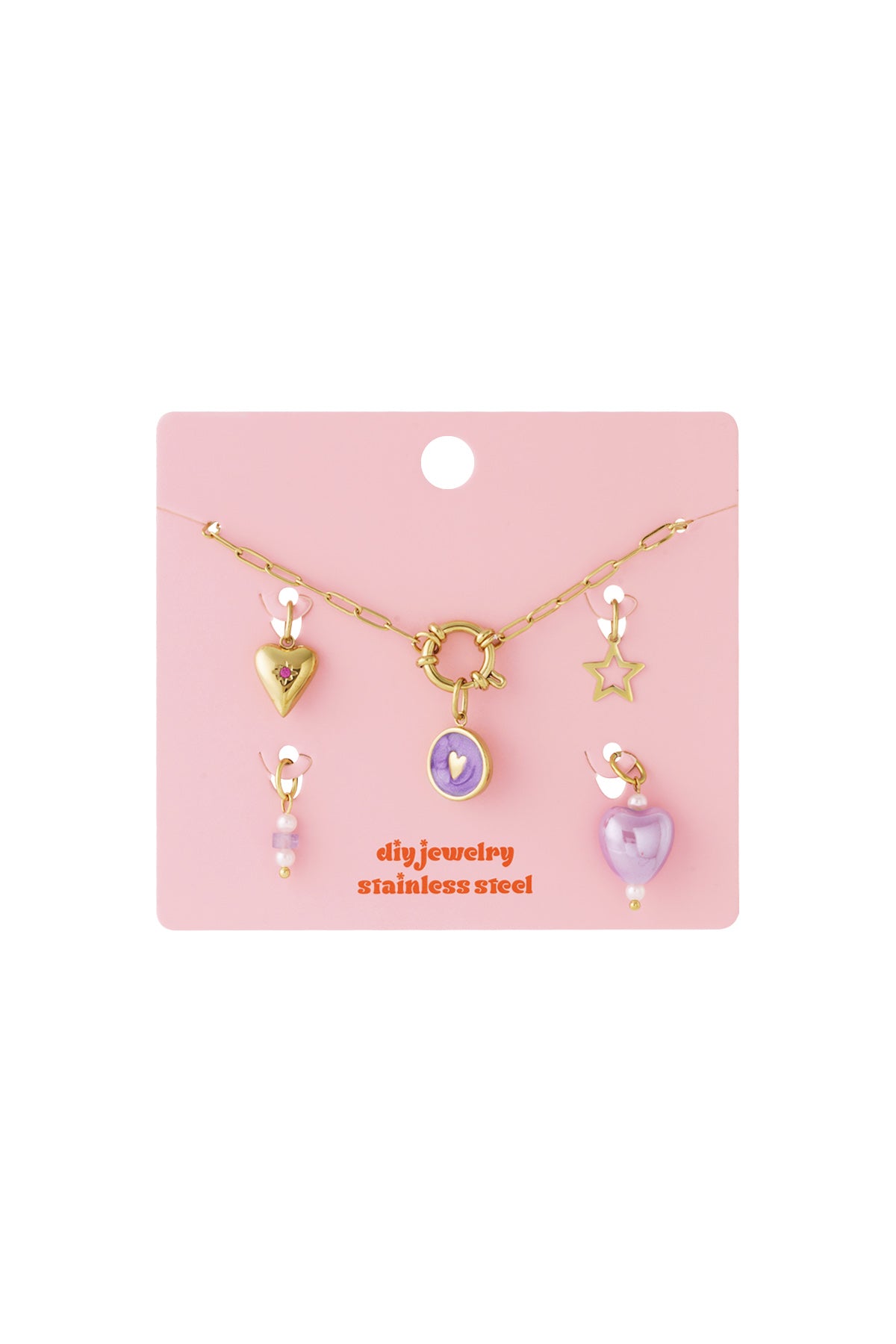 Ketting met bedels goud DIY