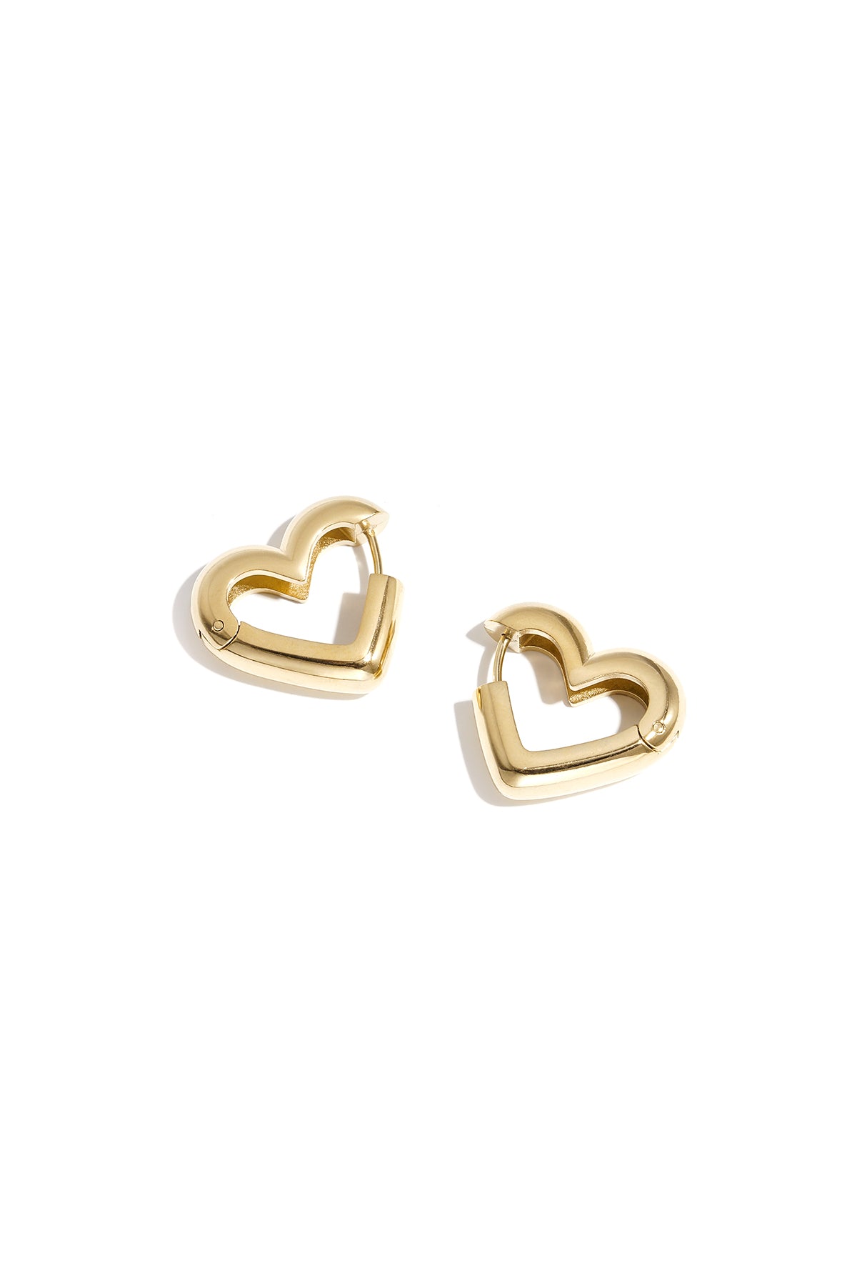 Oorbellen hartje goud