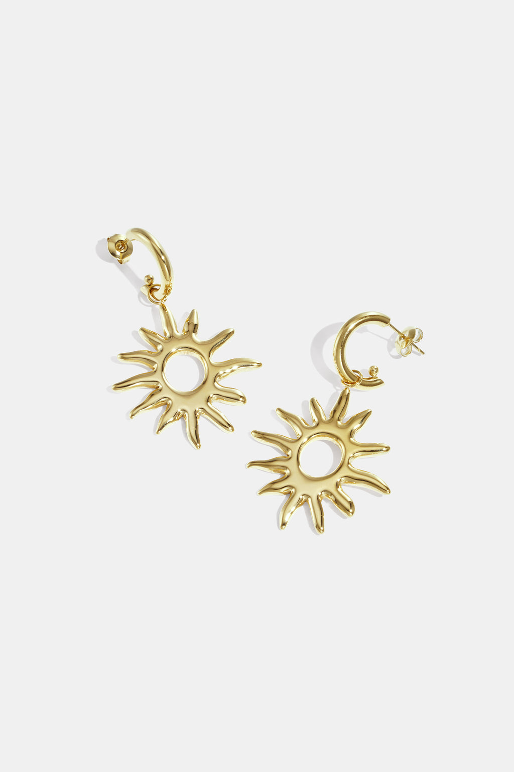 Oorbellen zon goud