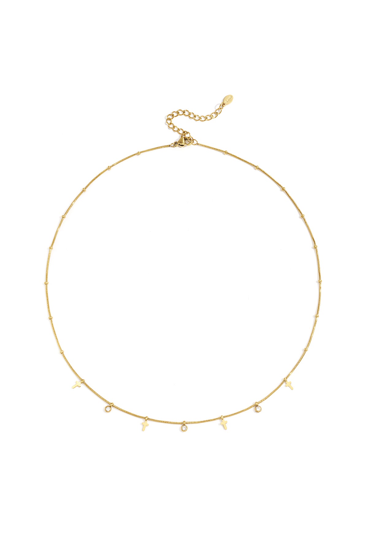 Ketting kruisjes goud