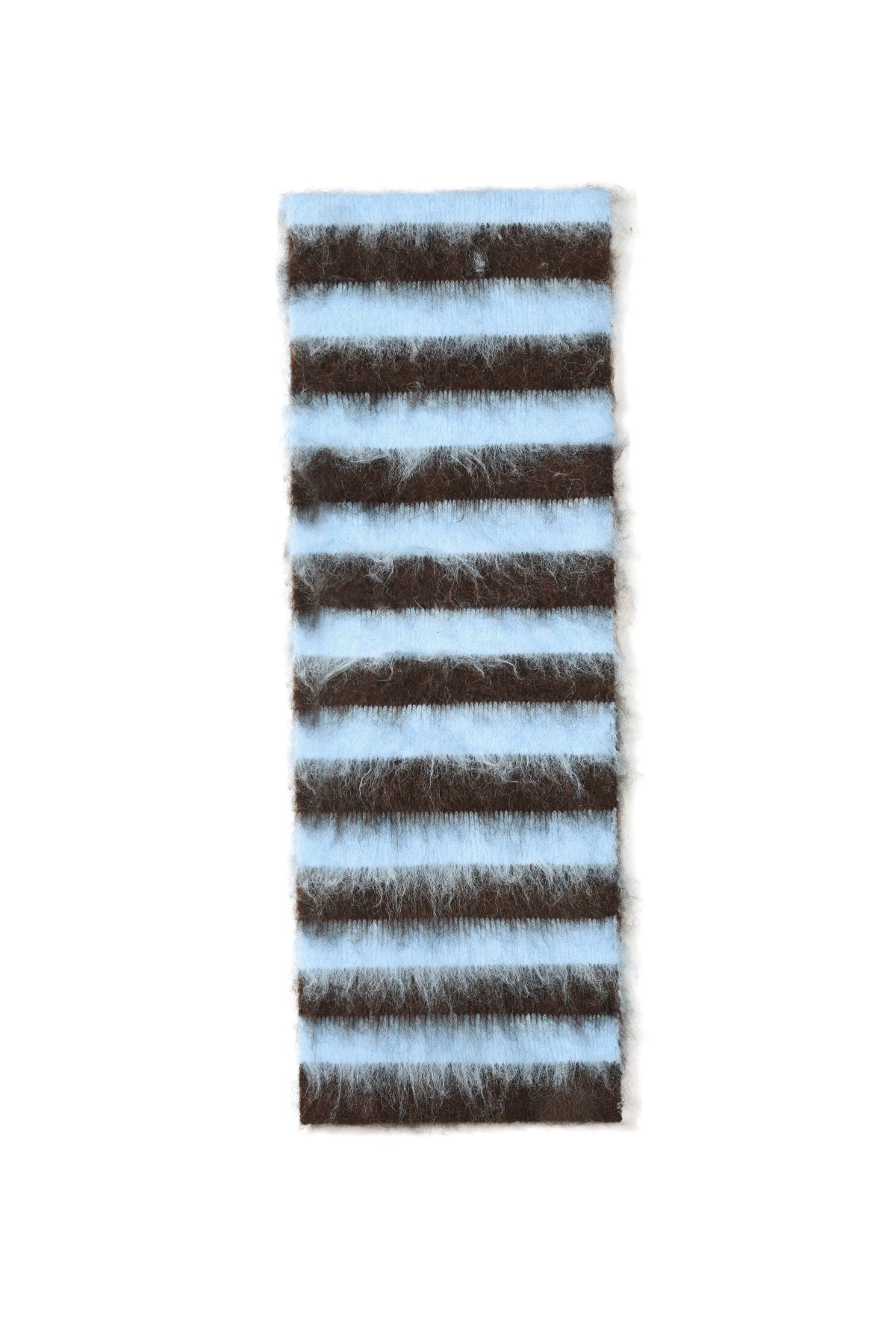 Sjaal gestreept blauw-bruin